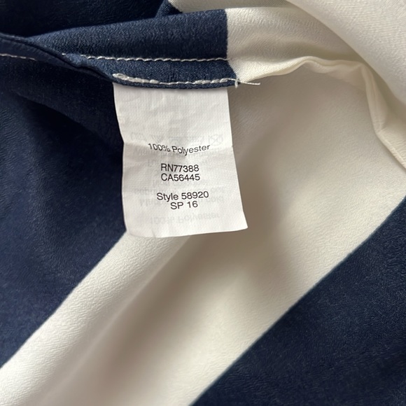 J CREW Cami - Tank Top - NAVY. And WHITE STRIPED- size 4 - Picture 6 of 6